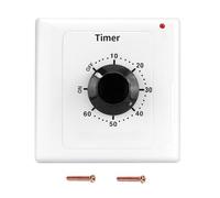 Switian AC 220V 15A 60 Min High Power Pump Mechanical Timer Time Switch Countdown Control (60 Min)