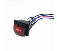 Switian DPDT Momentary Polarity Reverse Switch 10A 12V, Waterproof Rocker Toggle Switch (ON)-Off-(ON) 6 Pin 3 Position with LED and Pre-Wired Wires for Linear Actuator Motor Control DC AC