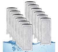 Switior 12 Pack Fish Tank Filter Cartridges for Marina Slim S10/S15/S20 | Quadruple Filtration with Carbon & Ceramic - Replacement for All Three Marina Slim Models