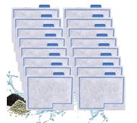 Switior 16 Pack Small Filter Cartridge Compatible with Aqueon Filters | Fit QuietFlow E Internal Power Filter Size 10 and Minibow Aquarium Filters Size 1/2.5/5 Gallon 4-Stage Filtration