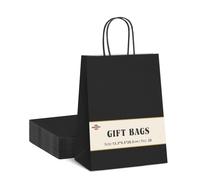 Switory Paper Bags Small 100pcs White Birthday,Wedding,8x4.75x10.5