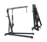 Switzer 1 Ton Tonne Engine Crane Stand Hoist Lift Jack Hydraulic Folding Grey