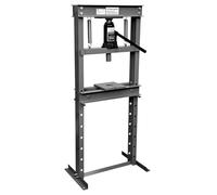 SwitZer 12 Ton Hydraulic Shop Press with H-Frame Steel, 130cm Height | Adjustable Worktable, 4mm Thick Steel, Complete Workshop Kit, 8 Bed Positions, Auto Repair Use
