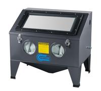 SwitZer 190L Benchtop Abrasive Blast Cabinet with LED Internal Light & Hydraulic Lift Lid, Enclosed Sandblasting Cabinet for Rust Removal, Paint Stripping, Parts Cleaning