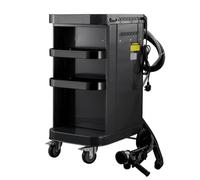 SwitZer 20 Gallon Multi-Functional Sandblasting Cabinet with Vacuum Dust Extraction, Mobile Abrasive Blasting Cart, 1200W Dust Collector, 30L Sand Capacity, Tool Storage Shelves for Workshop Garage