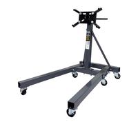 SwitZer 2000lbs Engine Stand Gearbox Support 900kg Heavy Duty Steel Structure Swivel Transmission Jack 360 Degree Rotation 6 Wheels Adjustable Mounting Arms Car Trolley Garage Workshop, Grey