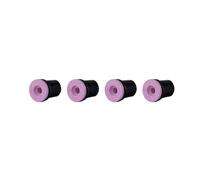 SwitZer 4PCS 5mm Ceramic Sand Blasting Gun Nozzles Replacement Blast Gun Tips Black & Pink Wear-Resistant Nozzle Set for Sandblasting Cabinet, Abrasive Blasting Gun Accessories