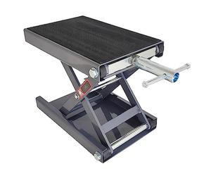 SwitZer 500KG 1100LBS Motorcycle Repairing Jack Scissor Lift Tool Bench High Loading Lifting Capacity Vehicle Stand Adjustable Workstation Motorbike ATV Lifter 23X37cm Large Platform Grey