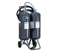 SwitZer 7 Gallon Dual Tank Soda & Abrasive Blaster, Portable Pressure Sandblasting Machine with Quick Change Valve, Water Trap & Ceramic Nozzles for Rust Removal, Paint Stripping, Car Restoration