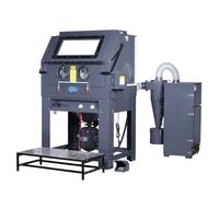 SwitZer 990L High Pressure Sandblasting Cabinet with Pressure Blast Tank, Cyclone Two-Stage Dust Collector & Foot Pedal Control, Heavy Duty Abrasive Blast Cabinet for Rust, Paint Removal