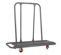 Switzer Drywall Sheet Cart 2200Lb Plasterboard Trolley Portable Panel Dolly Grey