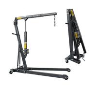 SwitZer Engine Crane 1 Ton Tonne Stand Hoist lift Jack Hydraulic Folding Grey