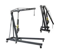 SwitZer Engine Crane 2 Ton Tonne Folding Stand Hoist lift Jack Hydraulic Grey