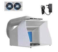 Switzer Foldable Airbrush Spray Booth W/ Dual Fans, 150Cm Exhaust Rear Hose