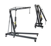 SwitZer Engine Crane 2 Ton Tonne Folding Stand Hoist lift Jack Hydraulic Grey