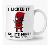 Switzer Kreations Dead-pool Coffee Mug, Don't Touch My Mug, Funny Gift Idea, Christmas, Birthday, Anniversary, Graduation Gifts, Sarcasm, Comic Book Hero, Ceramic 11 oz Tea Cup White