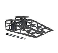 Switzer Metal Vehicle Car Ramp Lift With 2 Ton Hydraulic Jack 1 Pair Height Adjustable Garage Heavy Duty