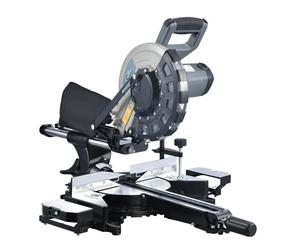 SwitZer Mitre Saw 10" Inch Compound Sliding 2000W 230v Single Bevel Cut with Laser & 40 Tooth TCT 255MM Blade Grey