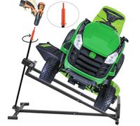 SwitZer Ride-On Mower Lifter 400kg Capacity, 45 Tilt, Wheel-On Jack, Foldable Steel Ramp - B256-038