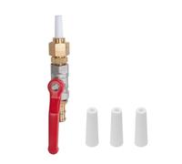 SwitZer Sandblasting Gun Kit with 4 Ceramic Nozzles 2mm, 2.5mm, 3mm & 3.5mm, Abrasive Blast Gun Replacement, Ball Valve Control, Brass Construction
