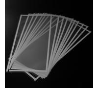 SwitZer SBC220 Sandblasting Cabinet Window Protective Film 250x548mm, Clear PE Replacement Viewing Window Sheets with Self-Adhesive Border for Blast Cabinets, 10 Pack