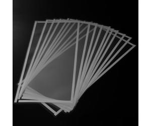 SwitZer SBC220 Sandblasting Cabinet Window Protective Film 250x548mm, Clear PE Replacement Viewing Window Sheets with Self-Adhesive Border for Blast Cabinets, 10 Pack