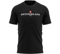 Switzerland 1905 T Shirt for Men Swiss Football Tee, 3XL, Black