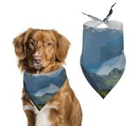 Switzerland Alps Dog Bandanas - Cute Pet Scarf for Dogs Cats Triangle Kerchief Bibs Soft Breathable Pet Bandanas Fashion Accessory for Puppy Small Medium Large Pets
