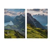 Switzerland Alps Passport Holder, ID Card Protector Case Passport Holder with Slot Passports Travel Wallet Document Cover for Women And Men