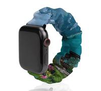 Switzerland Beautiful Lake Smartwatch Replacement Band Compatible with IWatch Soft Elastic Wristbands Watch Strap 42mm/44mm