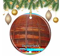 Switzerland Cern Christmas Xmas Tree Ornament Decoration Wedding Hanging Pendant Decor City Travel Souvenir Collection