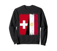 Switzerland Egypt Half Flag Swiss Egyptian Heritage Sweatshirt