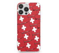 Switzerland Flag Or Banner Cell Phone Basic Cases TPU Soft Cover Shockproof Slim Phone Case Compatible with iPhone 13 Mini/13/13 Pro/13 Pro Max