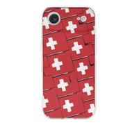 Switzerland Flag Or Banner Cell Phone Basic Cases TPU Soft Cover Shockproof Slim Phone Case Compatible with iPhone 17/17 Air/17 Pro/17 Pro Max