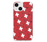 Switzerland Flag Or Banner Cell Phone Basic Cases TPU Soft Cover Shockproof Slim Phone Case Compatible with iPhone 13 Mini/13/13 Pro/13 Pro Max