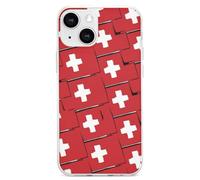 Switzerland Flag Or Banner Cell Phone Basic Cases TPU Soft Cover Shockproof Slim Phone Case Compatible with iPhone 13 Mini/13/13 Pro/13 Pro Max