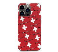 Switzerland Flag Or Banner Cell Phone Basic Cases TPU Soft Cover Shockproof Slim Phone Case Compatible with iPhone 13 Mini/13/13 Pro/13 Pro Max