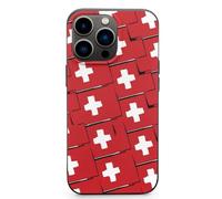 Switzerland Flag Or Banner Cell Phone Basic Cases TPU Soft Cover Shockproof Slim Phone Case Compatible with iPhone 13 Mini/13/13 Pro/13 Pro Max