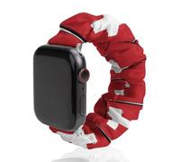 Switzerland Flag Or Banner Scrunchies Watch Band Compatible with IWatch Stretchy Elastic Replacement Strap 38mm/40mm