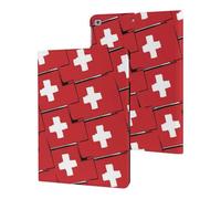 Switzerland Flag Or Banner Slim Tablet Cases Compatible with iPad Series Without Pencil Holder Protective Cover Compatible with ipad 2017/2018/Air1/Air2 (9.7in)