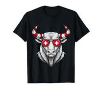 Switzerland Flag Swiss Roots Value Graphic T-Shirt, Men, Black, S