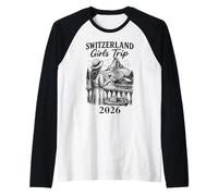 Switzerland Girls Trip 2026 Swiss Travel Raglan Baseball Tee