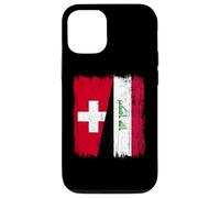 Switzerland Iraq Half Flag Swiss Iraqi Jersey Case for iPhone 12/12 Pro