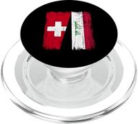Switzerland Iraq Half Flag Swiss Iraqi Jersey PopSockets PopGrip for MagSafe
