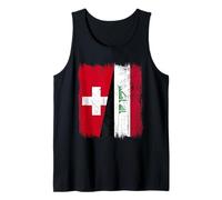 Switzerland Iraq Half Flag Swiss Iraqi Jersey Tank Top