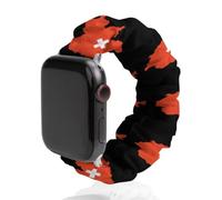 Switzerland Map with Flag Elastic Smartwatch Replacement Bands