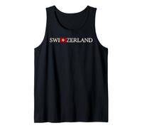 Switzerland Minimalist Swiss Flag Vintage Tank Top
