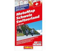 Switzerland motomap: Einzeln herausnehmbare Karten mit 33 Roadbooks, Die schönsten Motorradstrecken mit Treffpunkten, Hotels und Index (MotoMaps)