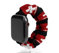 Switzerland Soft Elastic Scrunchie Watch Strap Compatible with IWatch Series 6 5 4 3 2 1 Printed Wristbands Bands