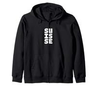 Switzerland Souvenir - Swiss Suisse Letter Box Word Art Zip Hoodie